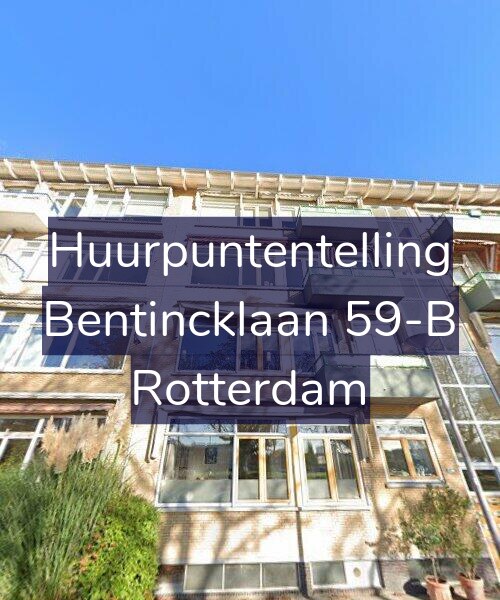 Foto gevel Huurpuntentelling voor Bentincklaan 59-B, Rotterdam