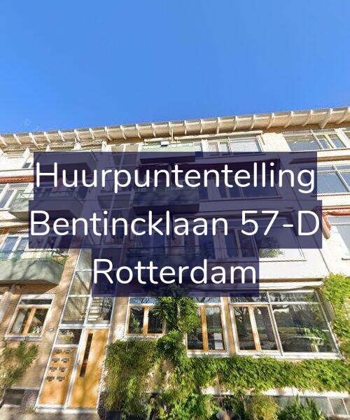 Foto gevel Huurpuntentelling voor Bentincklaan 57-D, Rotterdam
