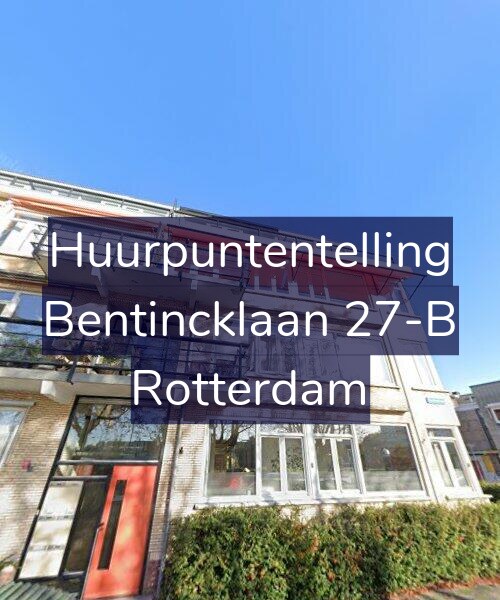 Foto gevel Huurpuntentelling voor Bentincklaan 27-B, Rotterdam