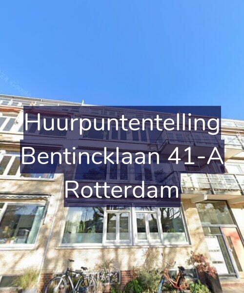 Foto gevel Huurpuntentelling voor Bentincklaan 41-A, Rotterdam