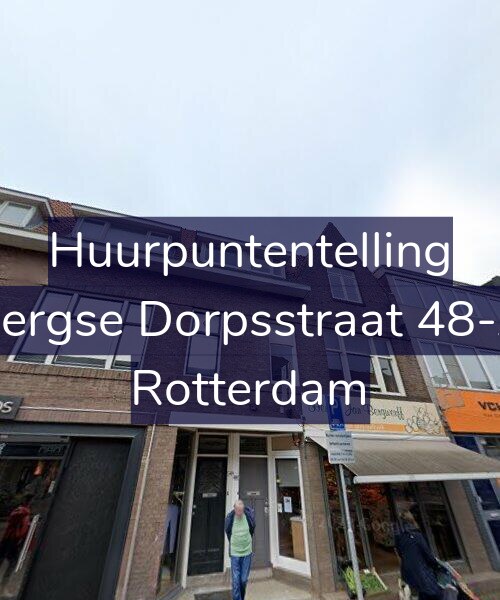 Foto gevel Huurpuntentelling voor Bergse Dorpsstraat 48-A, Rotterdam