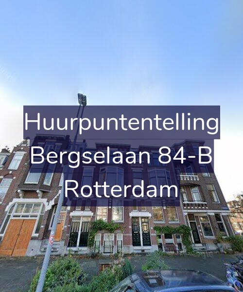 Foto gevel Huurpuntentelling voor Bergselaan 84-B, Rotterdam