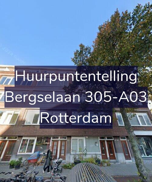 Foto gevel Huurpuntentelling voor Bergselaan 305-A03, Rotterdam