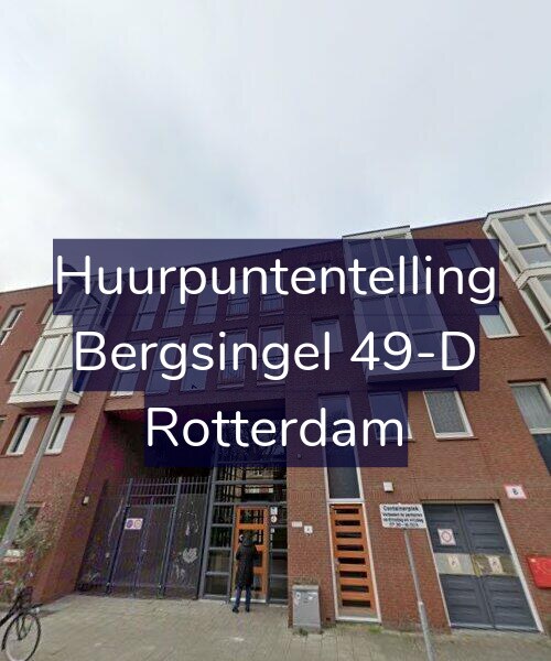 Foto gevel Huurpuntentelling voor Bergsingel 49-D, Rotterdam