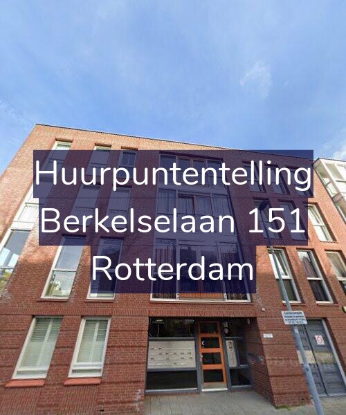 Foto gevel Huurpuntentelling voor Berkelselaan 151, Rotterdam