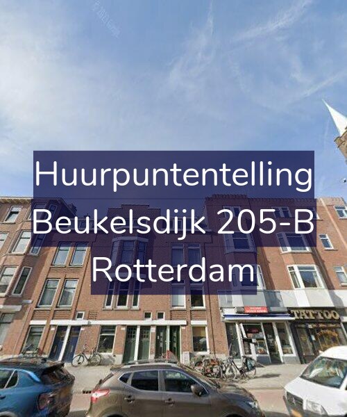 Foto gevel Huurpuntentelling voor Beukelsdijk 205-B, Rotterdam
