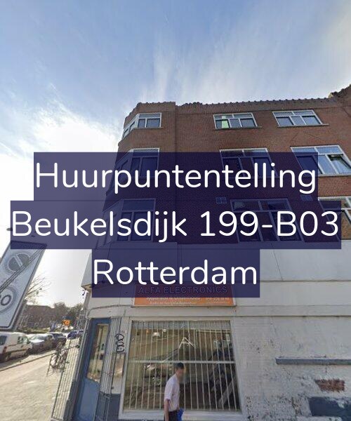 Foto gevel Huurpuntentelling voor Beukelsdijk 199-B03, Rotterdam