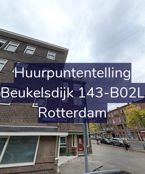 Foto gevel Huurpuntentelling voor Beukelsdijk 143-B02L, Rotterdam