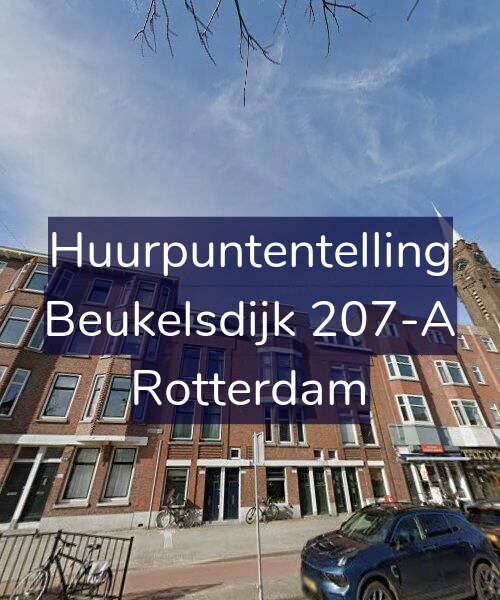 Foto gevel Huurpuntentelling voor Beukelsdijk 207-A, Rotterdam
