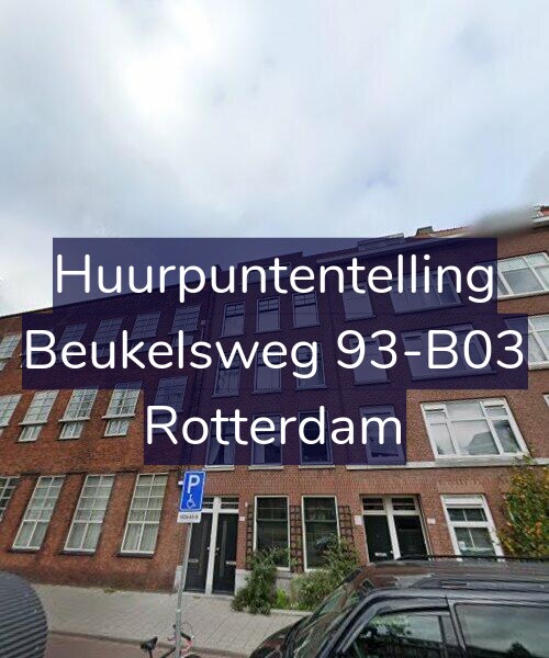 Foto gevel Huurpuntentelling voor Beukelsweg 93-B03, Rotterdam