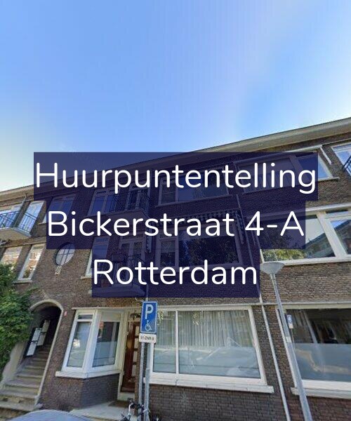 Foto gevel Huurpuntentelling voor Bickerstraat 4-A, Rotterdam