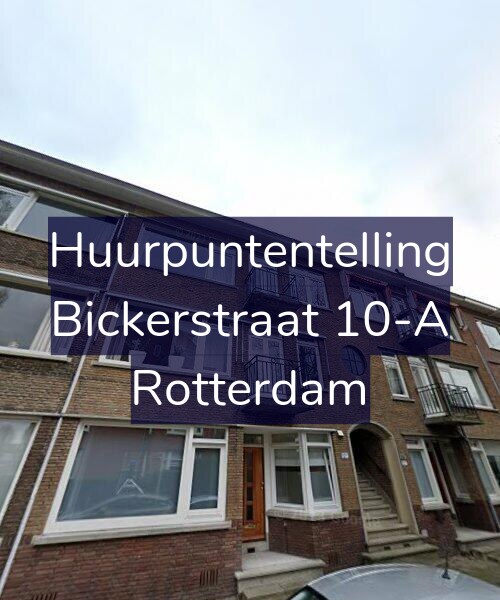 Foto gevel Huurpuntentelling voor Bickerstraat 10-A, Rotterdam