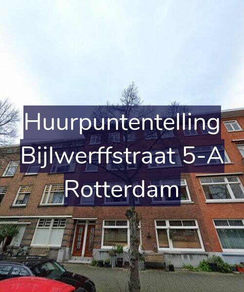 Foto gevel Huurpuntentelling voor Bijlwerffstraat 5-A, Rotterdam