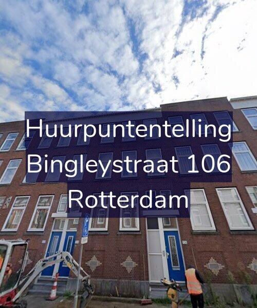 Foto gevel Huurpuntentelling voor Bingleystraat 106, Rotterdam