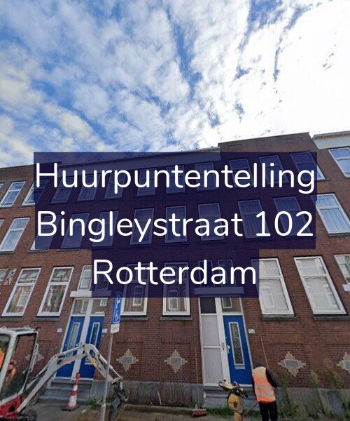 Foto gevel Huurpuntentelling voor Bingleystraat 102, Rotterdam