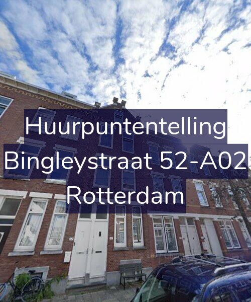 Foto gevel Huurpuntentelling voor Bingleystraat 52-A02, Rotterdam