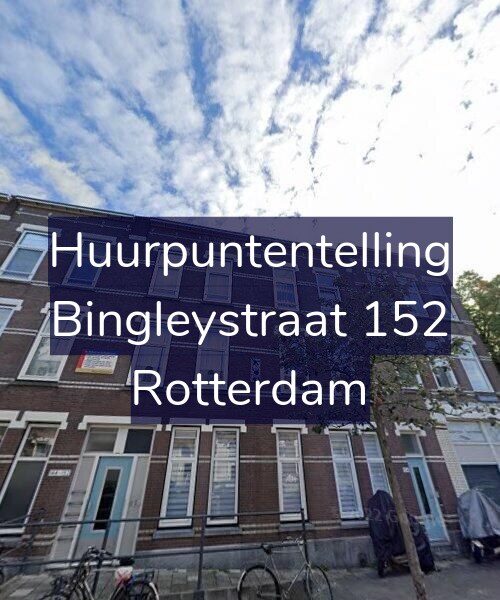 Foto gevel Huurpuntentelling voor Bingleystraat 152, Rotterdam