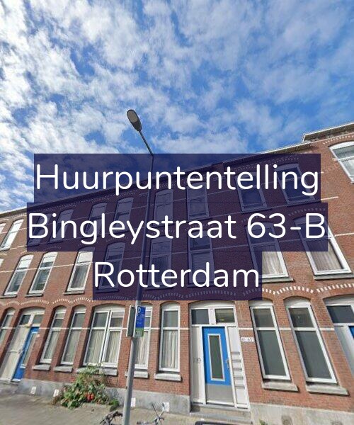 Foto gevel Huurpuntentelling voor Bingleystraat 63-B, Rotterdam