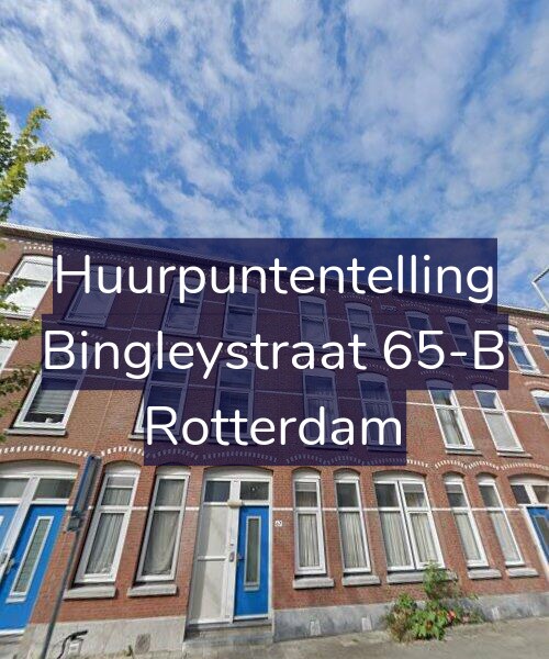 Foto gevel Huurpuntentelling voor Bingleystraat 65-B, Rotterdam