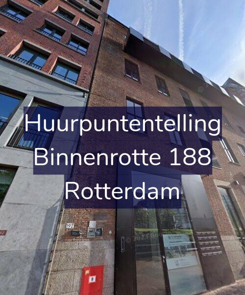 Foto gevel Huurpuntentelling voor Binnenrotte 188, Rotterdam