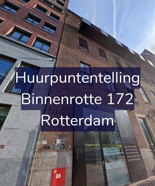 Foto gevel Huurpuntentelling voor Binnenrotte 172, Rotterdam