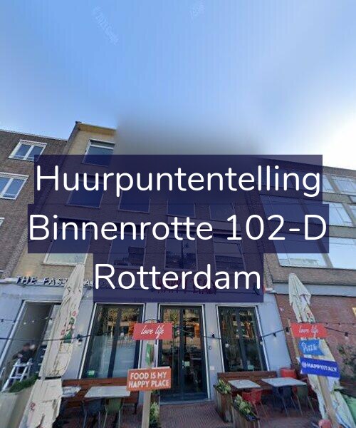 Foto gevel Huurpuntentelling voor Binnenrotte 102-D, Rotterdam