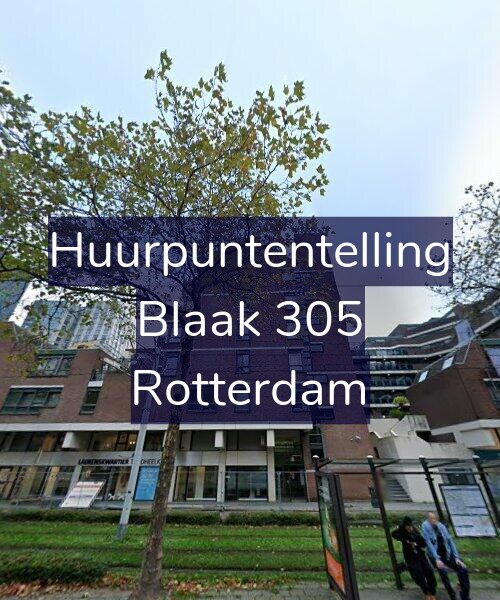 Foto gevel Huurpuntentelling voor Blaak 305, Rotterdam