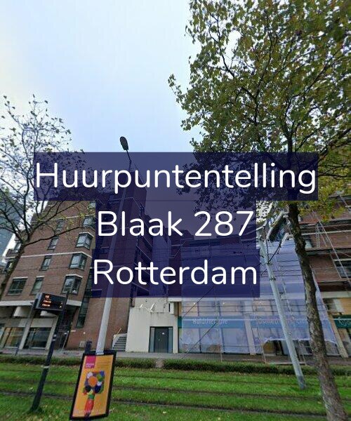 Foto gevel Huurpuntentelling voor Blaak 287, Rotterdam