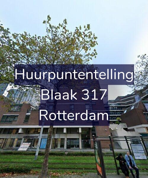 Foto gevel Huurpuntentelling voor Blaak 317, Rotterdam