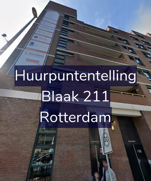 Foto gevel Huurpuntentelling voor Blaak 211, Rotterdam