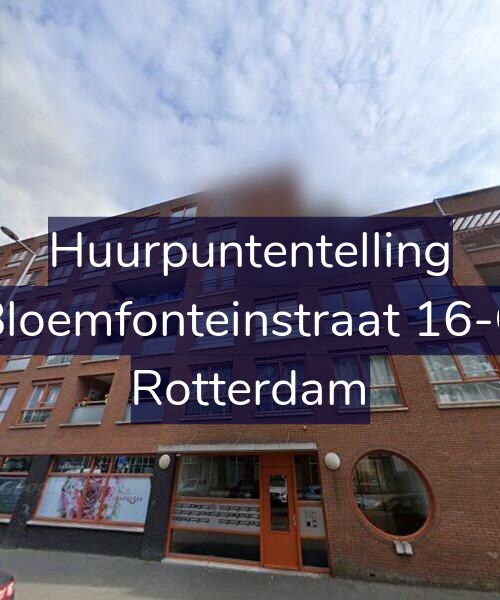 Foto gevel Huurpuntentelling voor Bloemfonteinstraat 16-C, Rotterdam