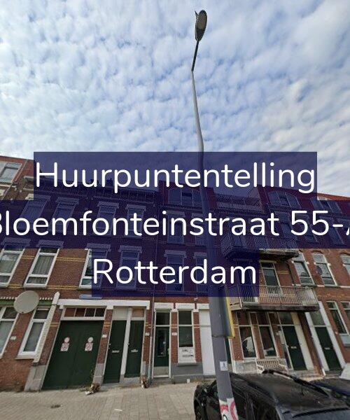 Foto gevel Huurpuntentelling voor Bloemfonteinstraat 55-A, Rotterdam