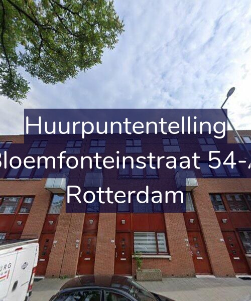 Foto gevel Huurpuntentelling voor Bloemfonteinstraat 54-A, Rotterdam