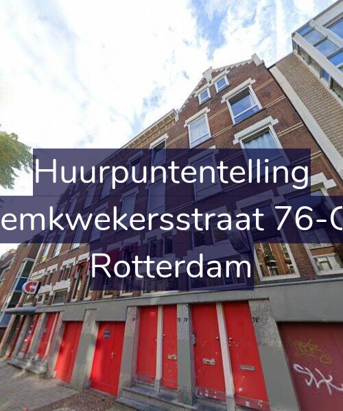 Foto gevel Huurpuntentelling voor Bloemkwekersstraat 76-C02, Rotterdam
