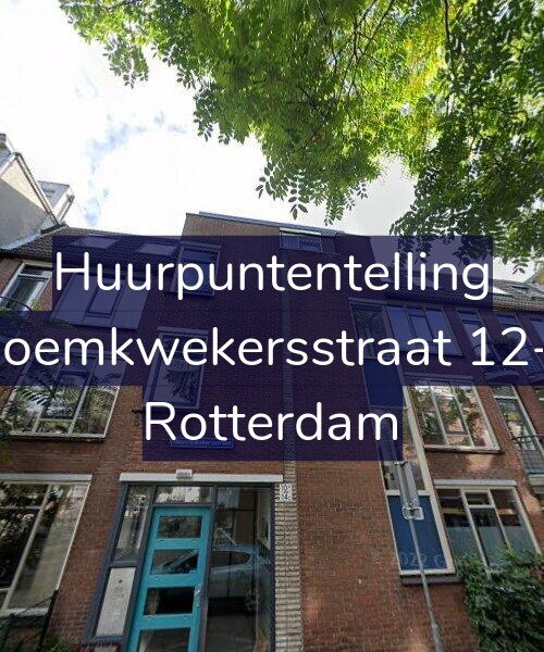 Foto gevel Huurpuntentelling voor Bloemkwekersstraat 12-B, Rotterdam