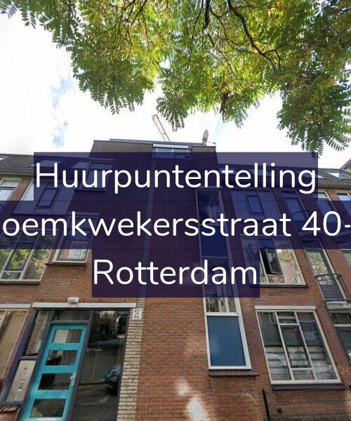 Foto gevel Huurpuntentelling voor Bloemkwekersstraat 40-B, Rotterdam