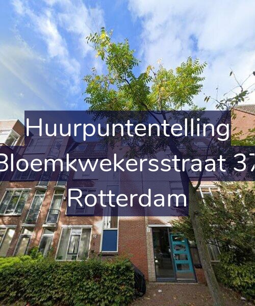 Foto gevel Huurpuntentelling voor Bloemkwekersstraat 37, Rotterdam