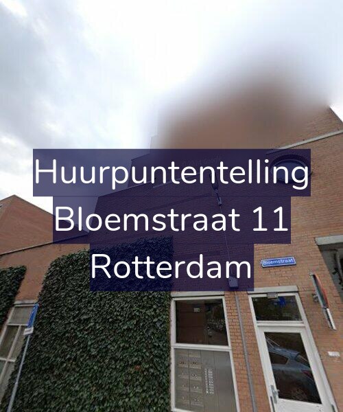 Foto gevel Huurpuntentelling voor Bloemstraat 11, Rotterdam