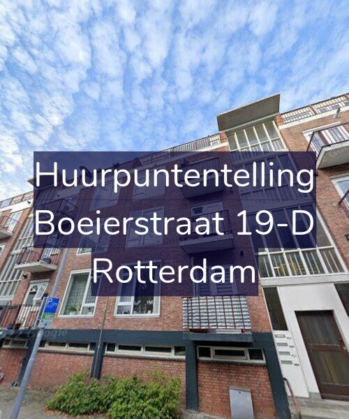 Foto gevel Huurpuntentelling voor Boeierstraat 19-D, Rotterdam