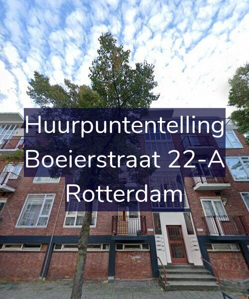 Foto gevel Huurpuntentelling voor Boeierstraat 22-A, Rotterdam