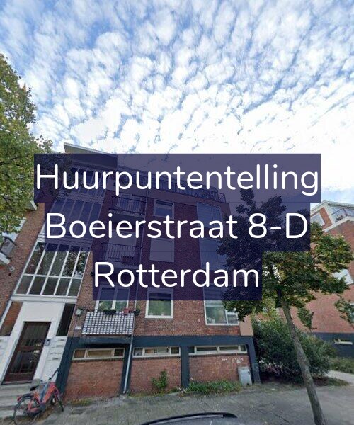 Foto gevel Huurpuntentelling voor Boeierstraat 8-D, Rotterdam