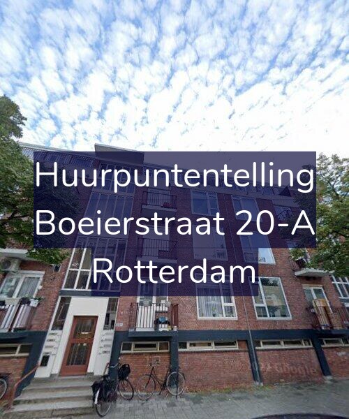 Foto gevel Huurpuntentelling voor Boeierstraat 20-A, Rotterdam