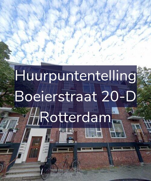 Foto gevel Huurpuntentelling voor Boeierstraat 20-D, Rotterdam