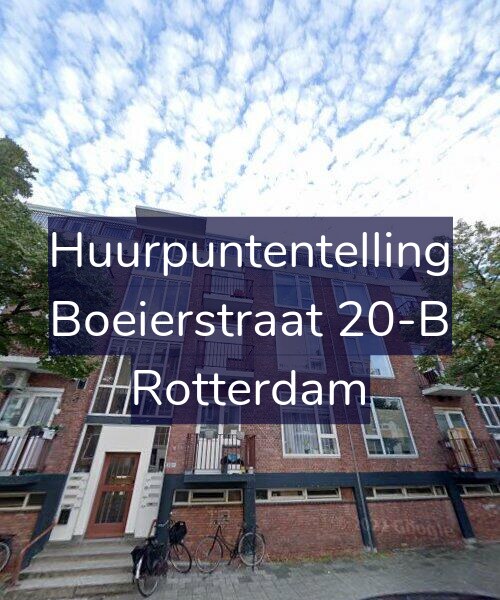 Foto gevel Huurpuntentelling voor Boeierstraat 20-B, Rotterdam