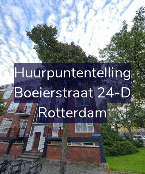 Foto gevel Huurpuntentelling voor Boeierstraat 24-D, Rotterdam