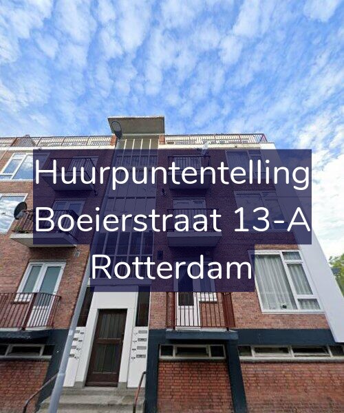 Foto gevel Huurpuntentelling voor Boeierstraat 13-A, Rotterdam