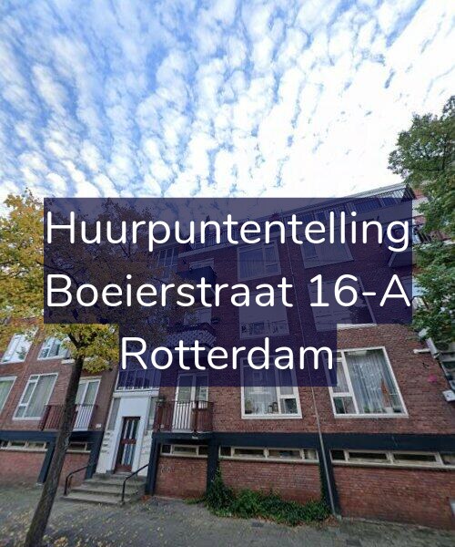 Foto gevel Huurpuntentelling voor Boeierstraat 16-A, Rotterdam