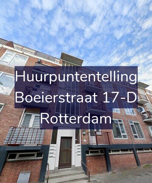 Foto gevel Huurpuntentelling voor Boeierstraat 17-D, Rotterdam