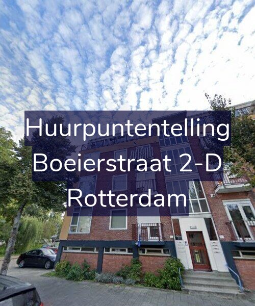Foto gevel Huurpuntentelling voor Boeierstraat 2-D, Rotterdam
