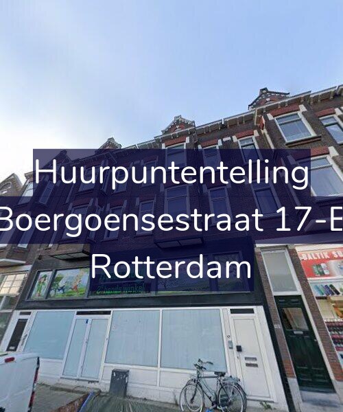 Foto gevel Huurpuntentelling voor Boergoensestraat 17-B, Rotterdam